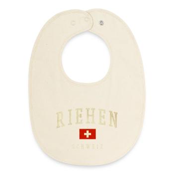 Riehen – Schweizer Identität aus dem Kanton Basel - Baby Organic Lätzchen - Natur - Vorne