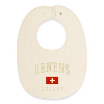 Renens – Schweizer Identität aus dem Kanton Waadt - Baby Organic Lätzchen - Natur - Vorne