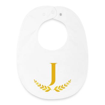 J - Baby Organic Lätzchen - Weiß - Vorne