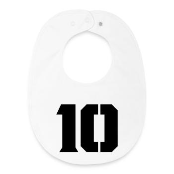 10 - Baby Organic Bib - white - Front