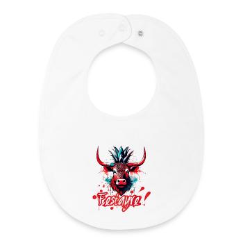 Festayre! Féria de Bézier, Dax, Nîmes, Bayonne... - Baby Organic Bib - white - Front