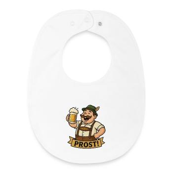 Cheers Beer Friends - Baby Organic Bib - white - Front