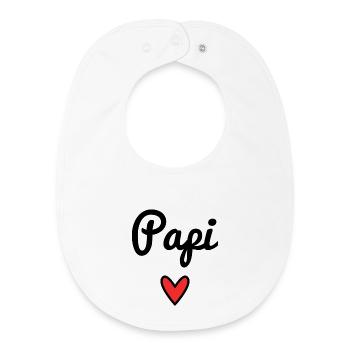 OPA. PAPA. VATERTAG. FROHER VATERTAG - Baby Organic Lätzchen - Weiß - Vorne