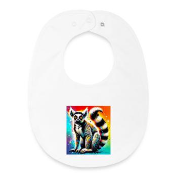 Lemur - Baby Organic Bib - white - Front
