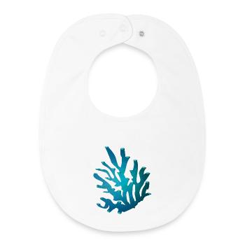 Corail à l’état de la - Bavoir bébé bio - blanc - Devant