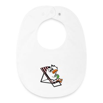 Möwe - Baby Organic Lätzchen - Weiß - Vorne