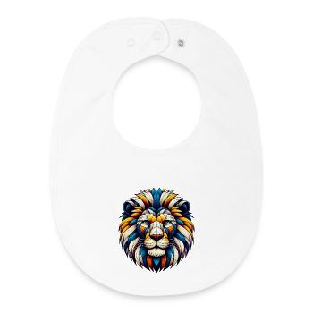 Lion - Baby Organic Bib - white - Front