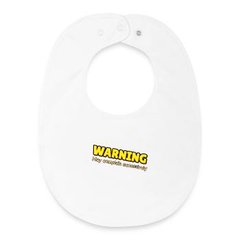 Warning: Excessive Complaining - Baby Organic Bib - white - Front