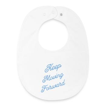 Keep Moving Forward - Baby Organic Bib - white - Front
