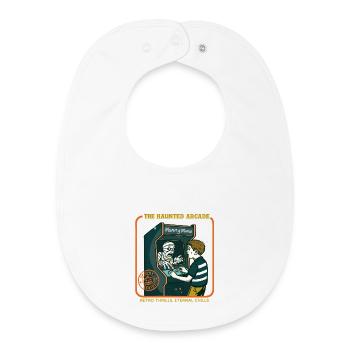 L’arcade hantée - Bavoir bébé bio - blanc - Devant