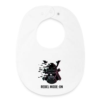 Samurai Rebel - Bavoir bébé bio - blanc - Devant