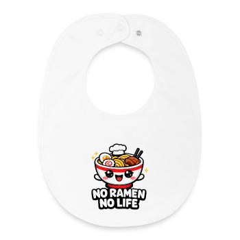 Bol du Sourire Ramen - Bavoir bébé bio - blanc - Devant
