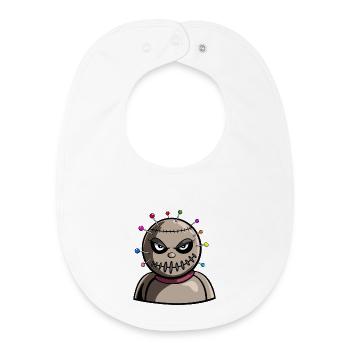 Poupée Vaudou - Bavoir bébé bio - blanc - Devant