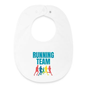 Running Team - Baby Organic Bib - white - Front