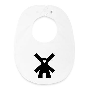 windmill - Baby Organic Bib - white - Front
