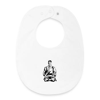 karate - Baby Organic Bib - white - Front