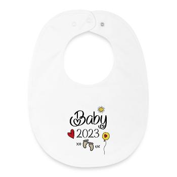 Baby 2023 - Baby Organic Lätzchen - Weiß - Vorne