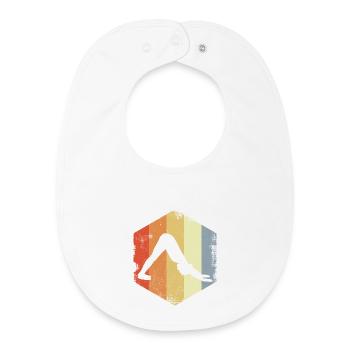 Yogini Drawing - Baby Organic Bib - white - Front