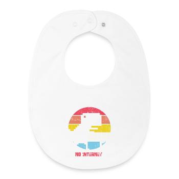 Kein Internet Sunset City Silhouette - Baby Organic Lätzchen - Weiß - Vorne