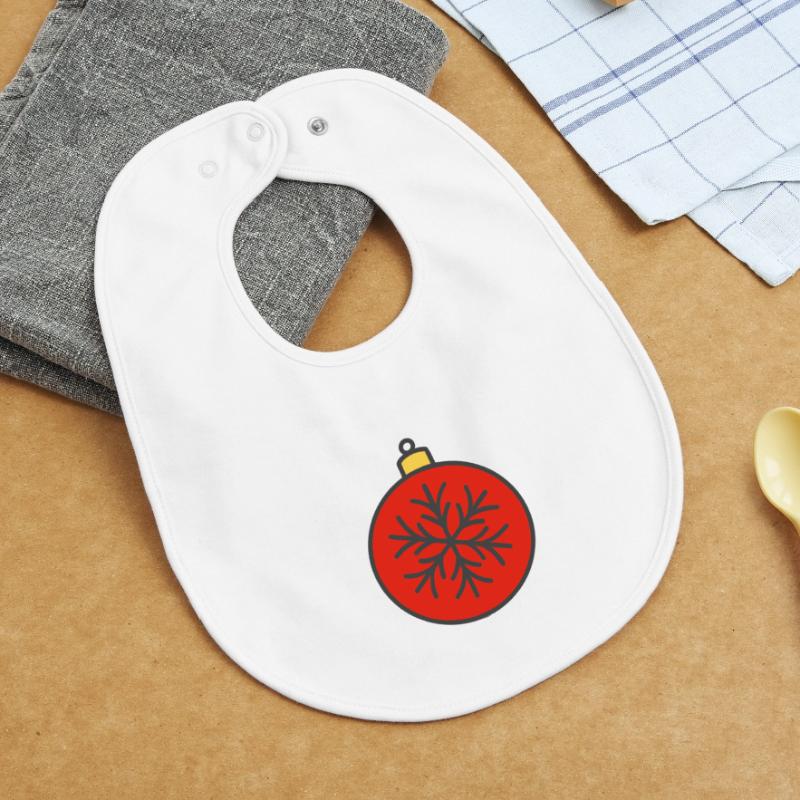 Weihnachtskugel Baby Organic Lätzchen