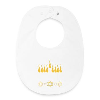 Chanukkah Hanukah Hanukkah - Baby Organic Lätzchen - Weiß - Vorne