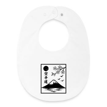 Katate Landscape - Baby Organic Bib - white - Front