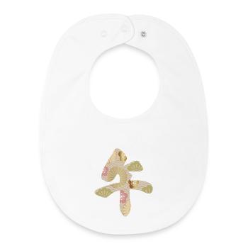 Elegant Japanese New Year design - Baby Organic Bib - white - Front