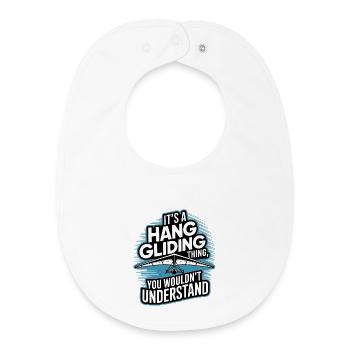 Drachenflieger Hängegleiter Luftsport Enthusiasten - Baby Organic Lätzchen - Weiß - Vorne