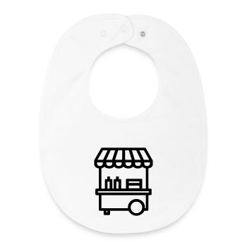 Street Food Cart - Baby Organic Lätzchen - Weiß - Vorne