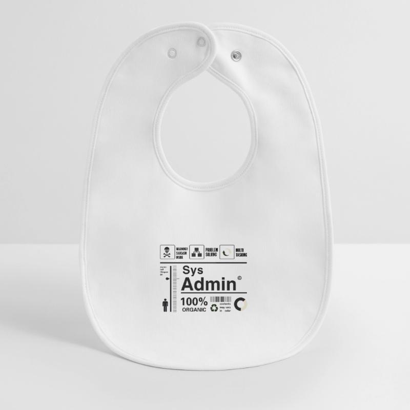 Sys Admin Penguin Computer Nerd pc Board cpu ner Baby Organic Bib