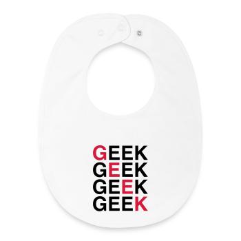 Geek! - Baby Organic Bib - white - Front