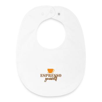 Espresso yourself - Baby Organic Bib - white - Front