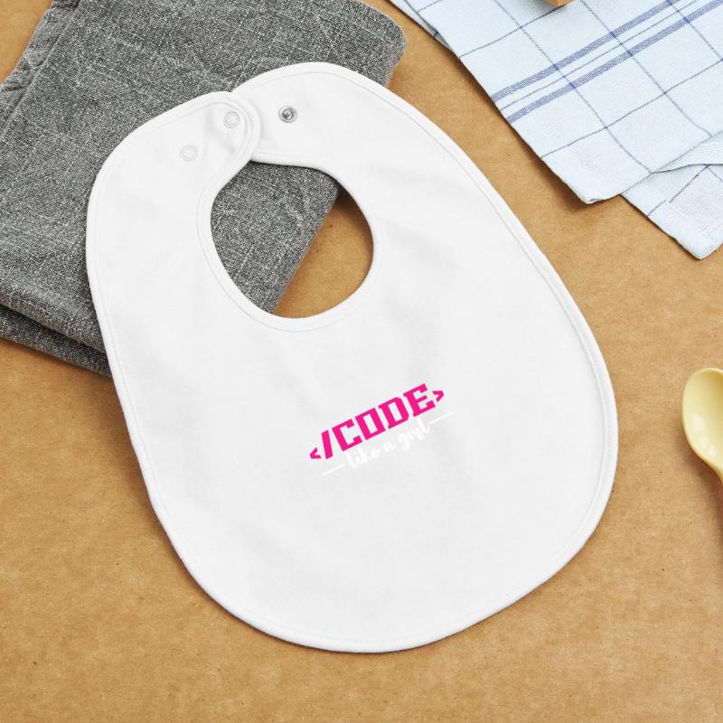 Codierung Programmierung Informatik Baby Organic Lätzchen