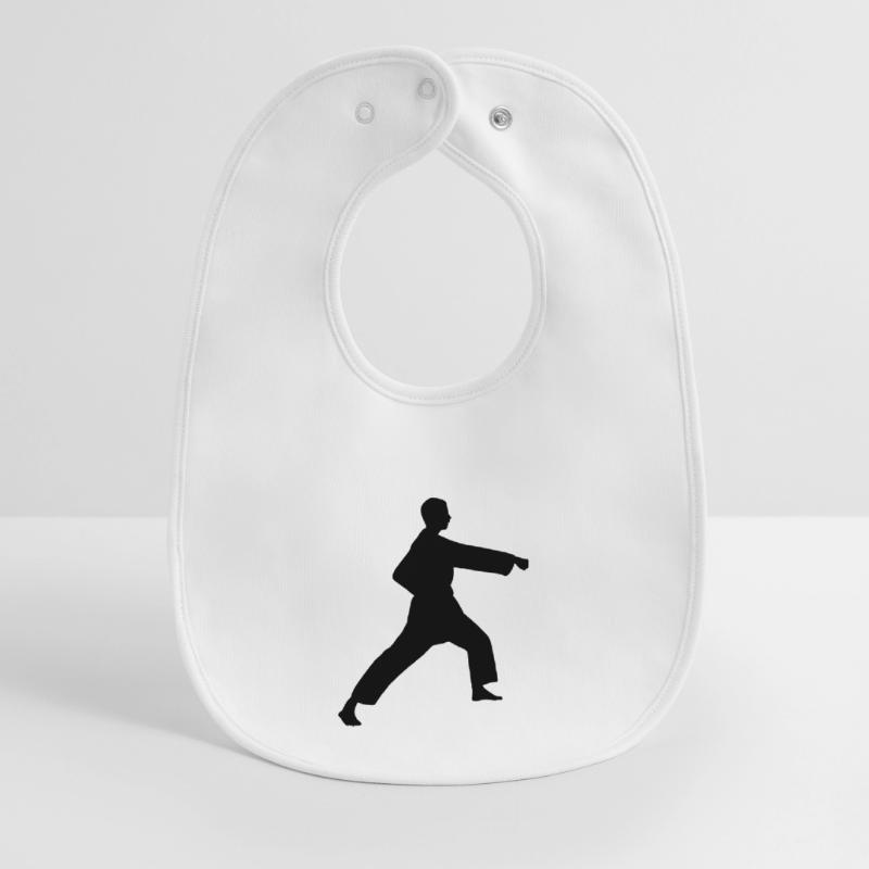Punsch Karate oder Teakwondo Punsch Baby Organic Lätzchen