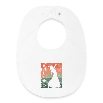 Danse flamenco Danse Flamenco Robe Flamenco Flamenco - Bavoir bébé bio - blanc - Devant