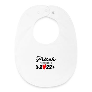 Frisch verheiratet 2022 - Baby Organic Lätzchen - Weiß - Vorne