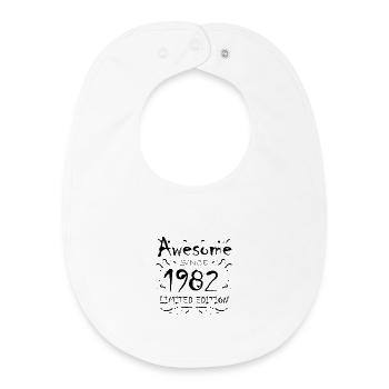 1982 - Born 1982 - Baby Organic Bib - white - Front