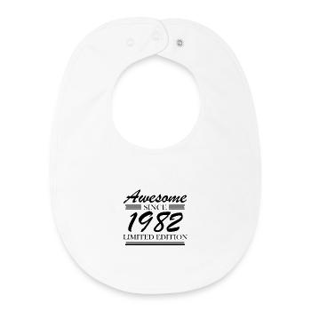 1982 - Born 1982 - Baby Organic Bib - white - Front