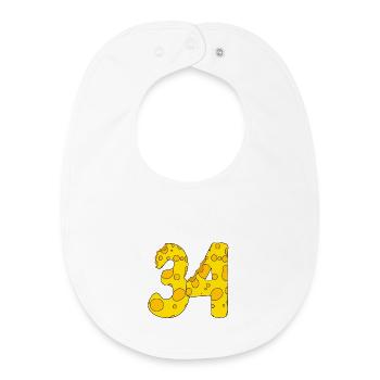 34 years old - 34th birthday gift - 1934 - Baby Organic Bib - white - Front