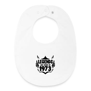 1973 - Born 1973 - Baby Organic Bib - white - Front