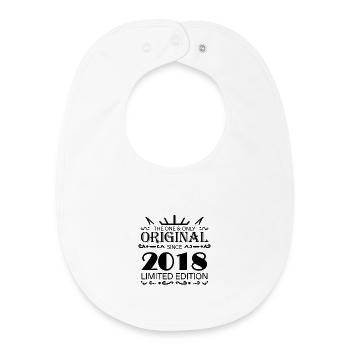2018 - Year of construction 2018 - Vintage 2018 - Baby Organic Bib - white - Front