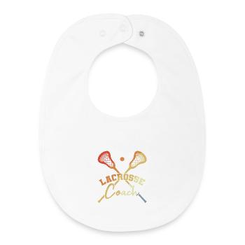 Lacrosse Trainer - Baby Organic Bib - white - Front