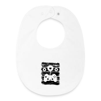 Game Developer - Baby Organic Bib - white - Front