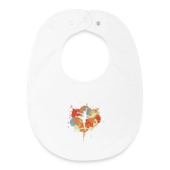 Ballet Dancer Drawing - Baby Organic Bib - white - Front