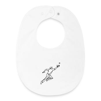 Cricket Keeper - Baby Organic Bib - white - Front