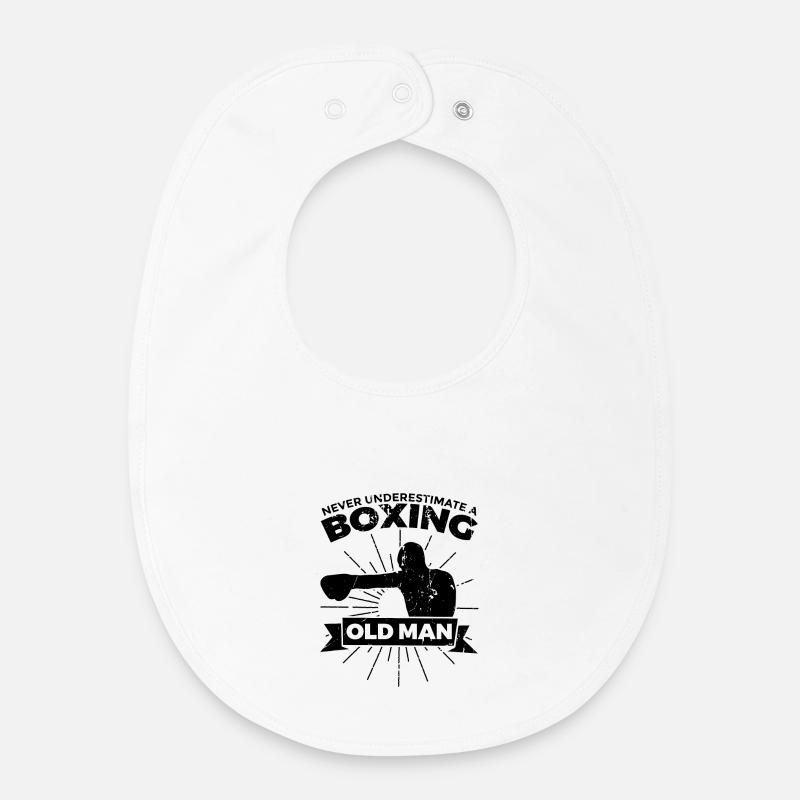 Boxer Opa - Baby Organic Lätzchen - Weiß
