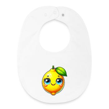 Citron Citrons - Bavoir bébé bio - blanc - Devant
