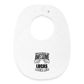 Lucas - Baby Organic Lätzchen - Weiß - Vorne
