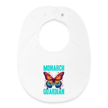 Monarch Guardian Butterfly - Baby Organic Lätzchen - Weiß - Vorne