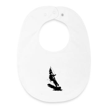 Planche à voile - Bavoir bébé bio - blanc - Devant
